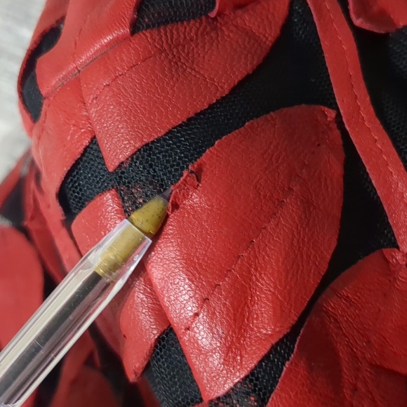 Stillman Studio New York Vintage Red Coat cut out size XL - Picture 11 of 12